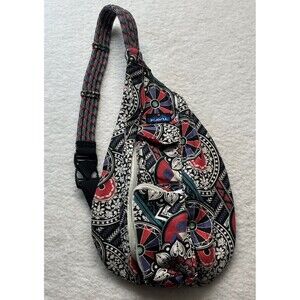KAVU Rope Bag Sling Crossbody Bag Travel Cotton Purse Spring Hodgepodge Gorpcore